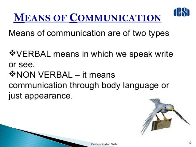 type of communication skills
