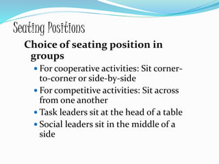 Seating Position Names communication skills ppt | PPTX