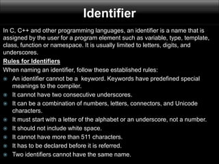 Basic Programming of c++ | PPT