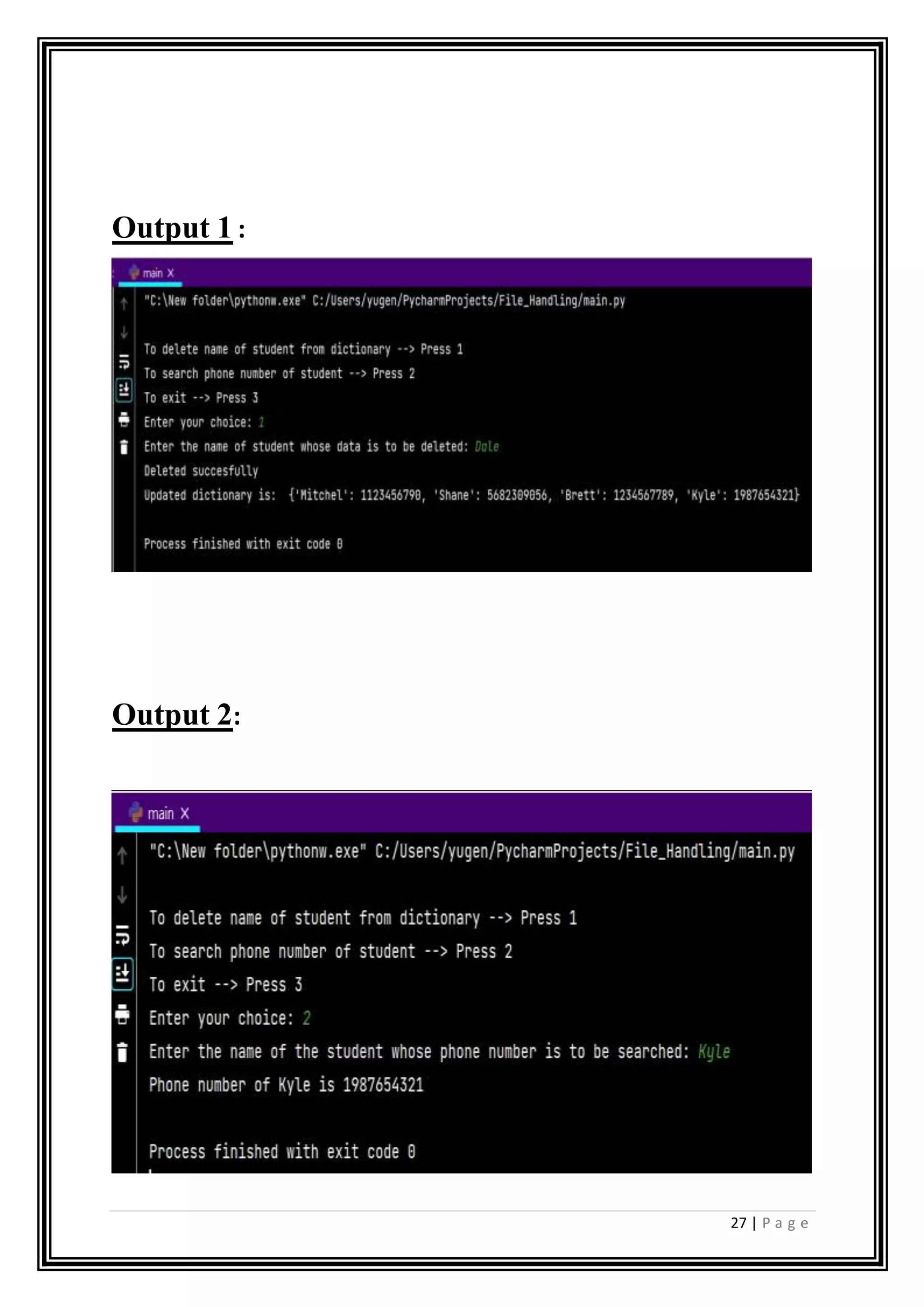 Computer Science Practical File class XII | DOCX