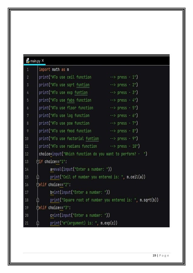 Computer Science Practical File class XII | DOCX | Programming ...
