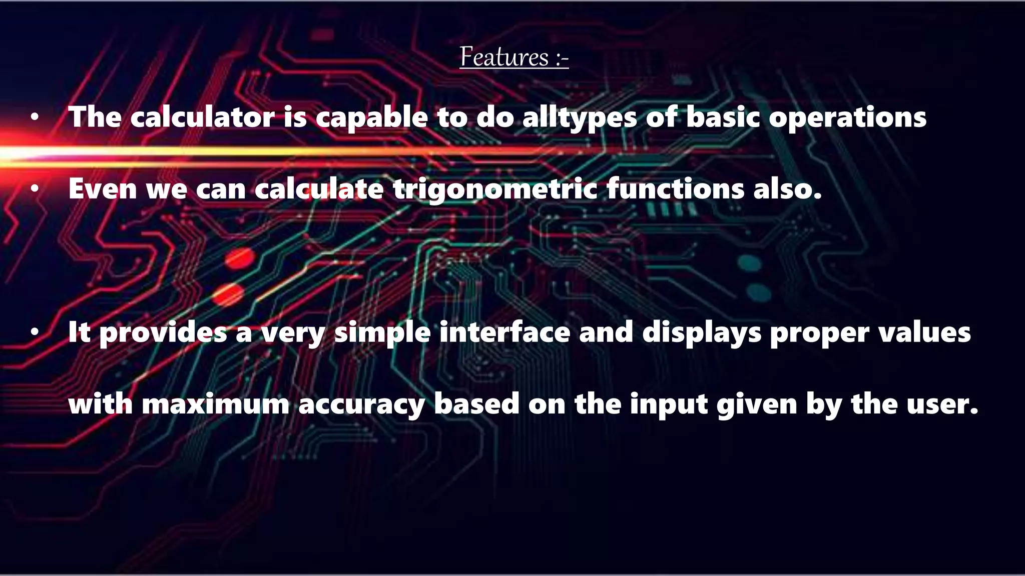 scientific calculator by using c | PPTX | Computing | Technology ...