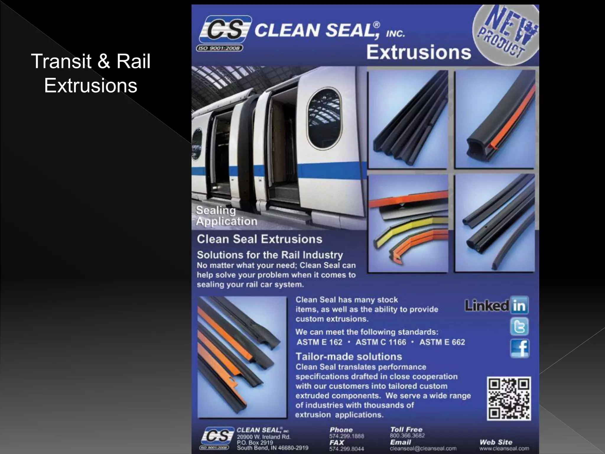 Transit & Rail
Extrusions
 