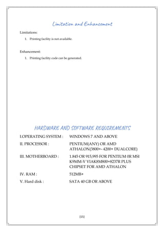 Employee Management (CS Project for 12th CBSE) | PDF