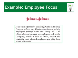 Example: Employee Focus 