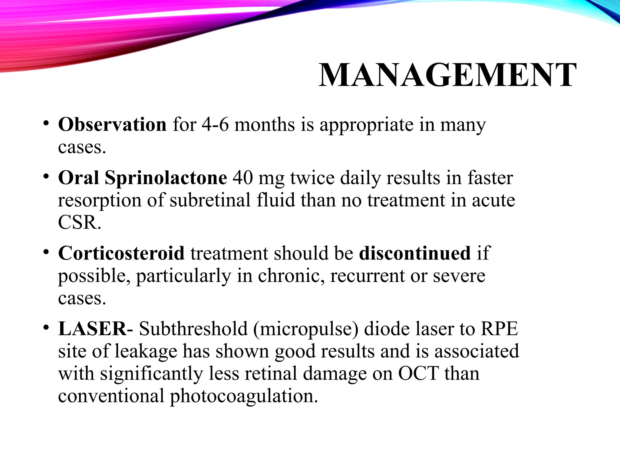 CSR central serous chorioretinopathy car | PPTX