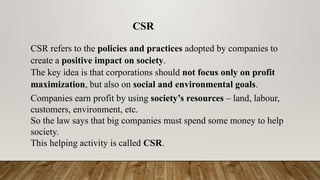 “Corporate Social Responsibility Insights” | PPTX