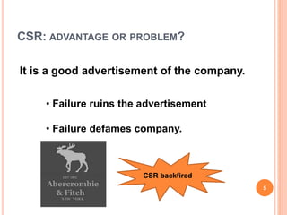 Why business should not be involved in CSR | PPTX