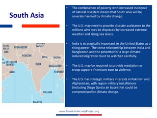 Climate Security Report - Climate Change and Global Security | PDF