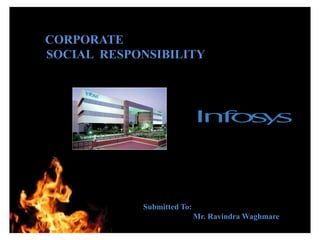 CORPORATE
SOCIAL RESPONSIBILITY



          THANK YOU




            Submitted To:
                            Mr. Ravindra Waghmare
 