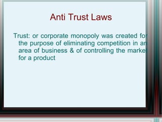 Unfair Trade Practices Resorting to unethical business behavior to gain a competitive edge  (advertising fraud, patent/ trademark infringement, socially irresponsible gimmicks, etc.) 