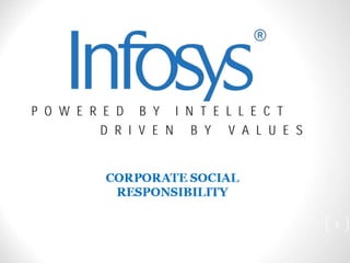 Corporate social responsibility of Infosys 2014. | PPT