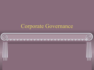 Corporate Governance

 