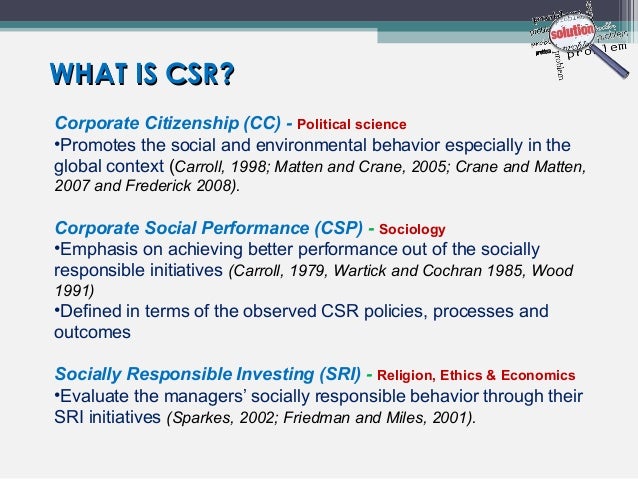 corporate social responsibility and financial performance This paper examines the relationship between corporate social responsibility (csr) and corporate financial performance (cfp) using panel data for 228 chinese mineral listed firms from 2010 to 2013 with pooled least squares regression analysis our study considers five different sublevel csr issues . corporate social responsibility and financial performance This paper examines the relationship between corporate social responsibility (csr) and corporate financial performance (cfp) using panel data for 228 chinese mineral listed firms from 2010 to 2013 with pooled least squares regression analysis our study considers five different sublevel csr issues .