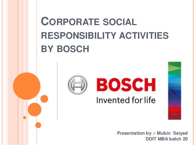 Csr By Bosch