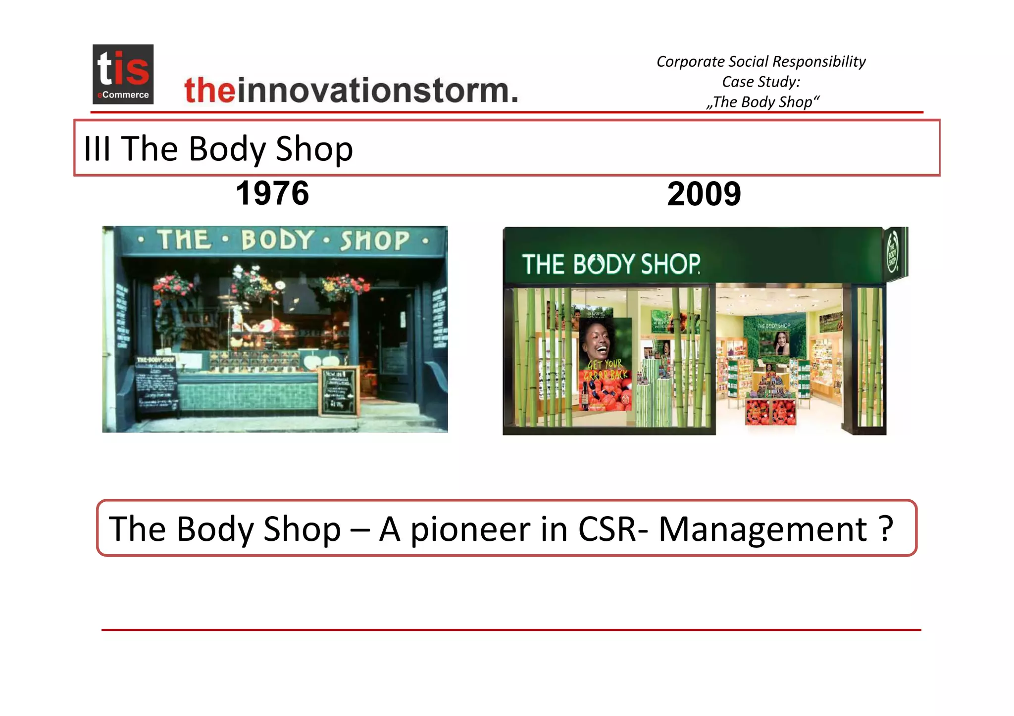 CSR _Case Study_The Body Shop PPT