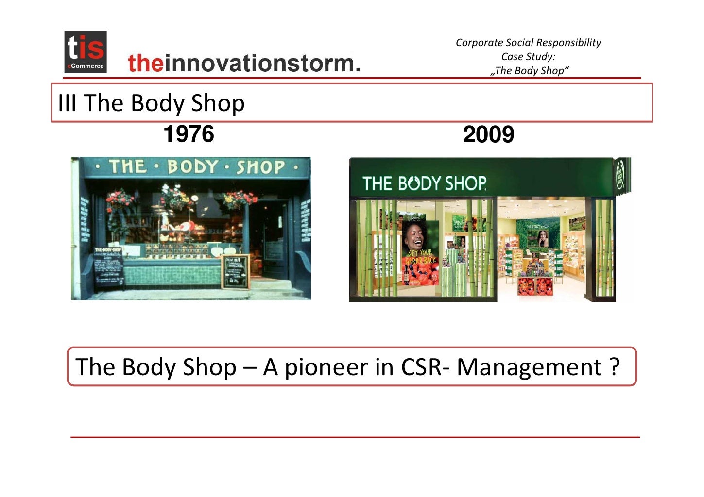 body shop csr case study