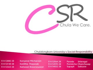 Csr chula we care