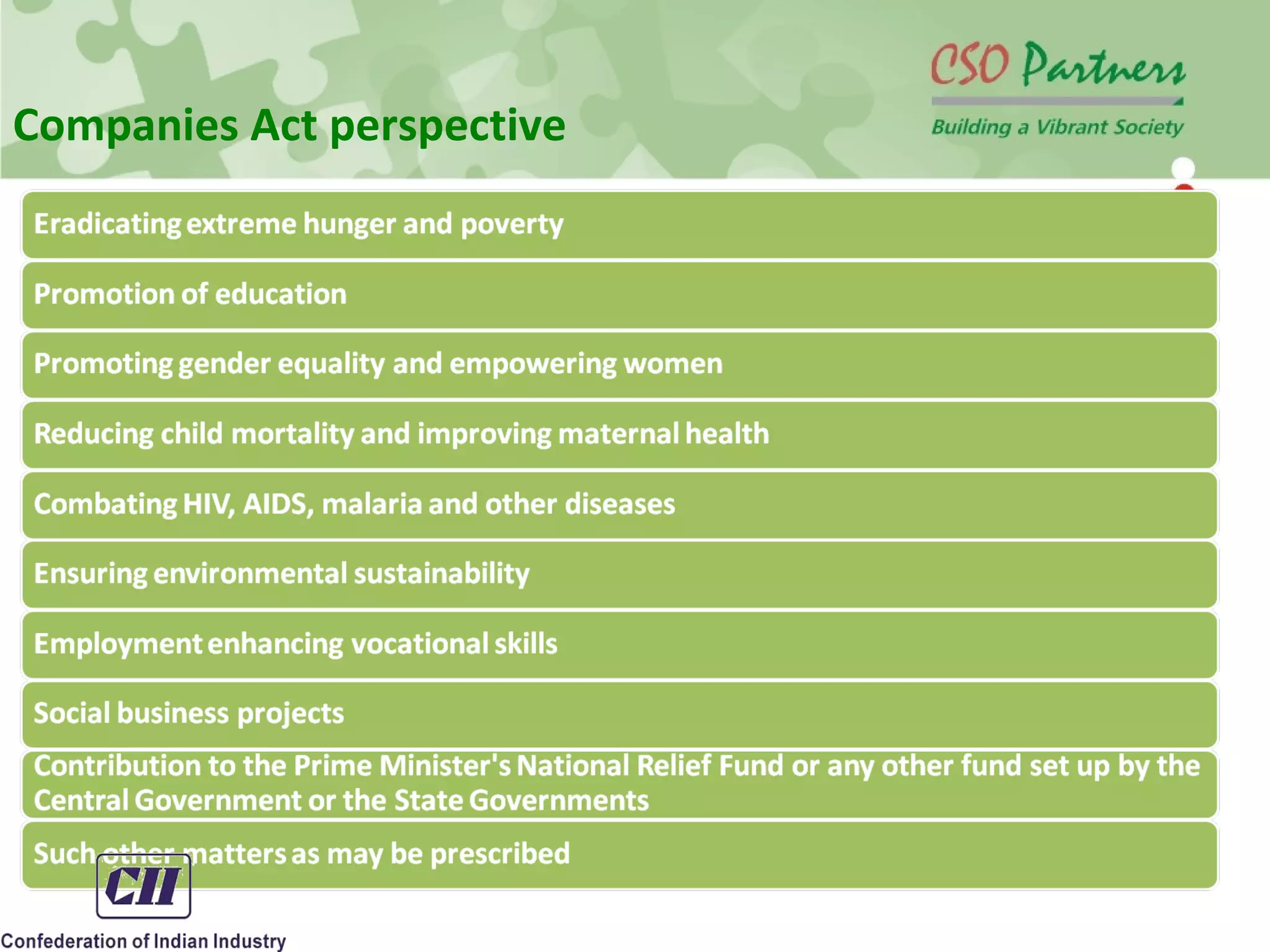 Companies Act perspective
 