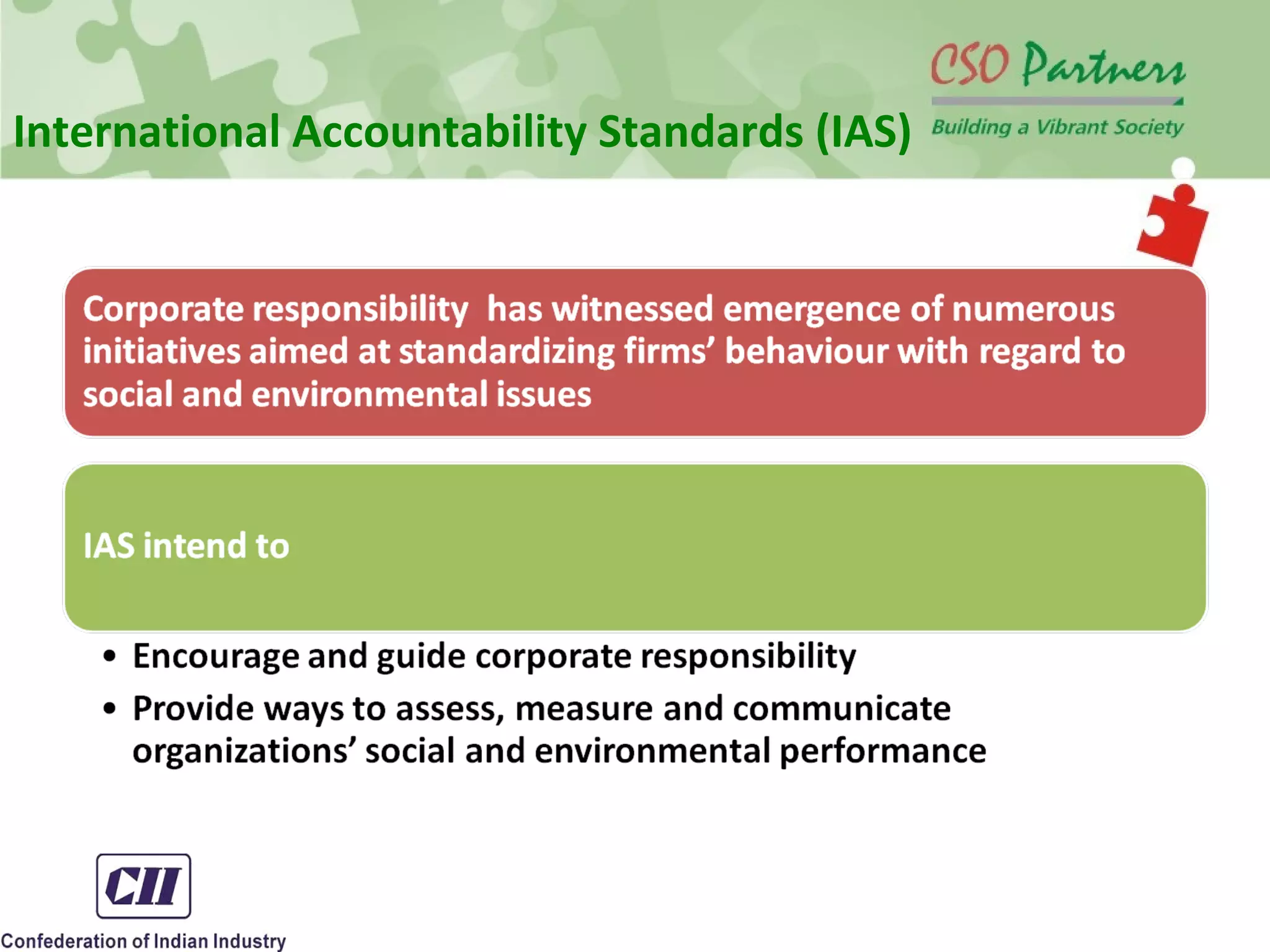 International Accountability Standards (IAS)
 