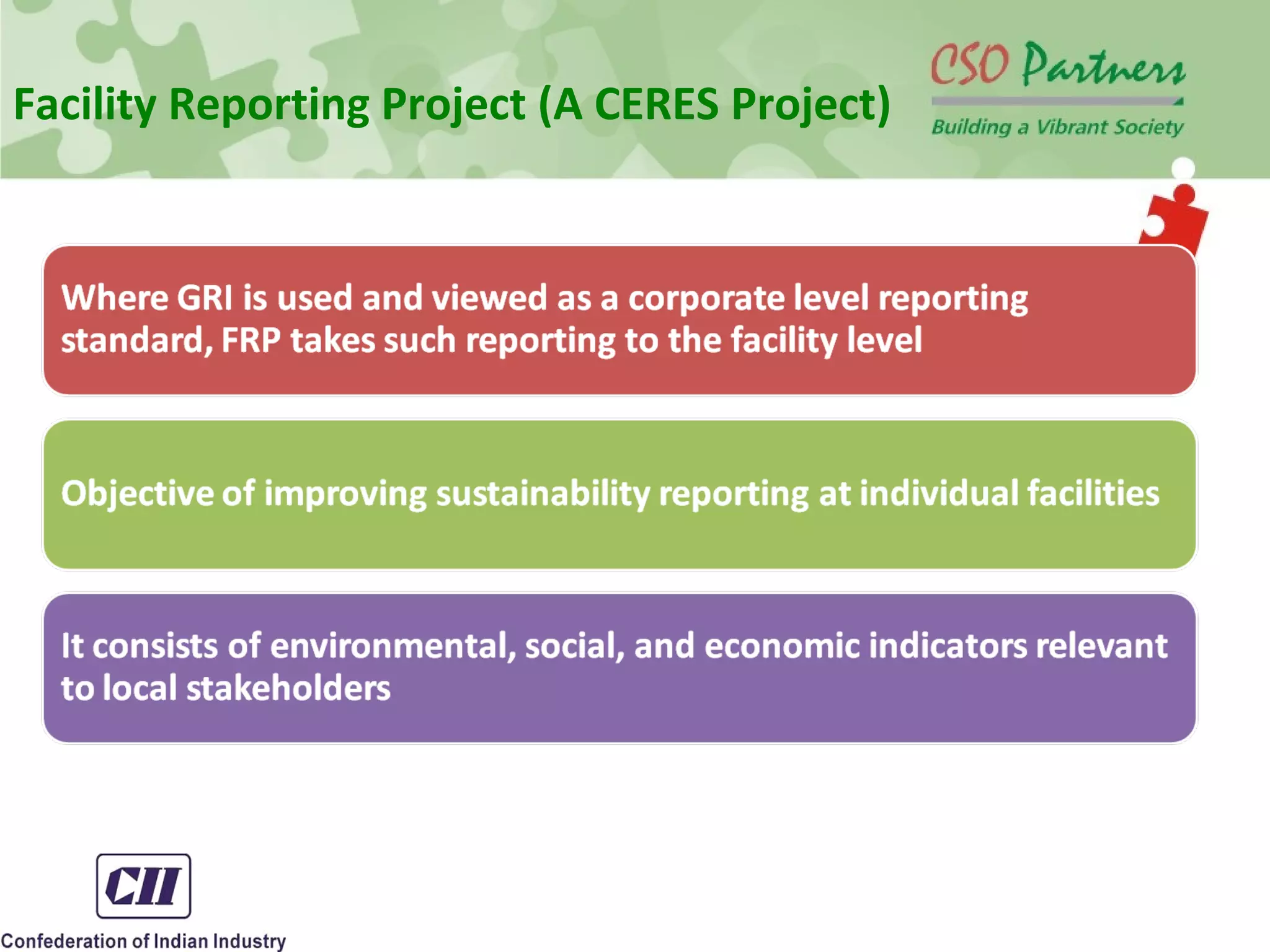 Facility Reporting Project (A CERES Project)
 