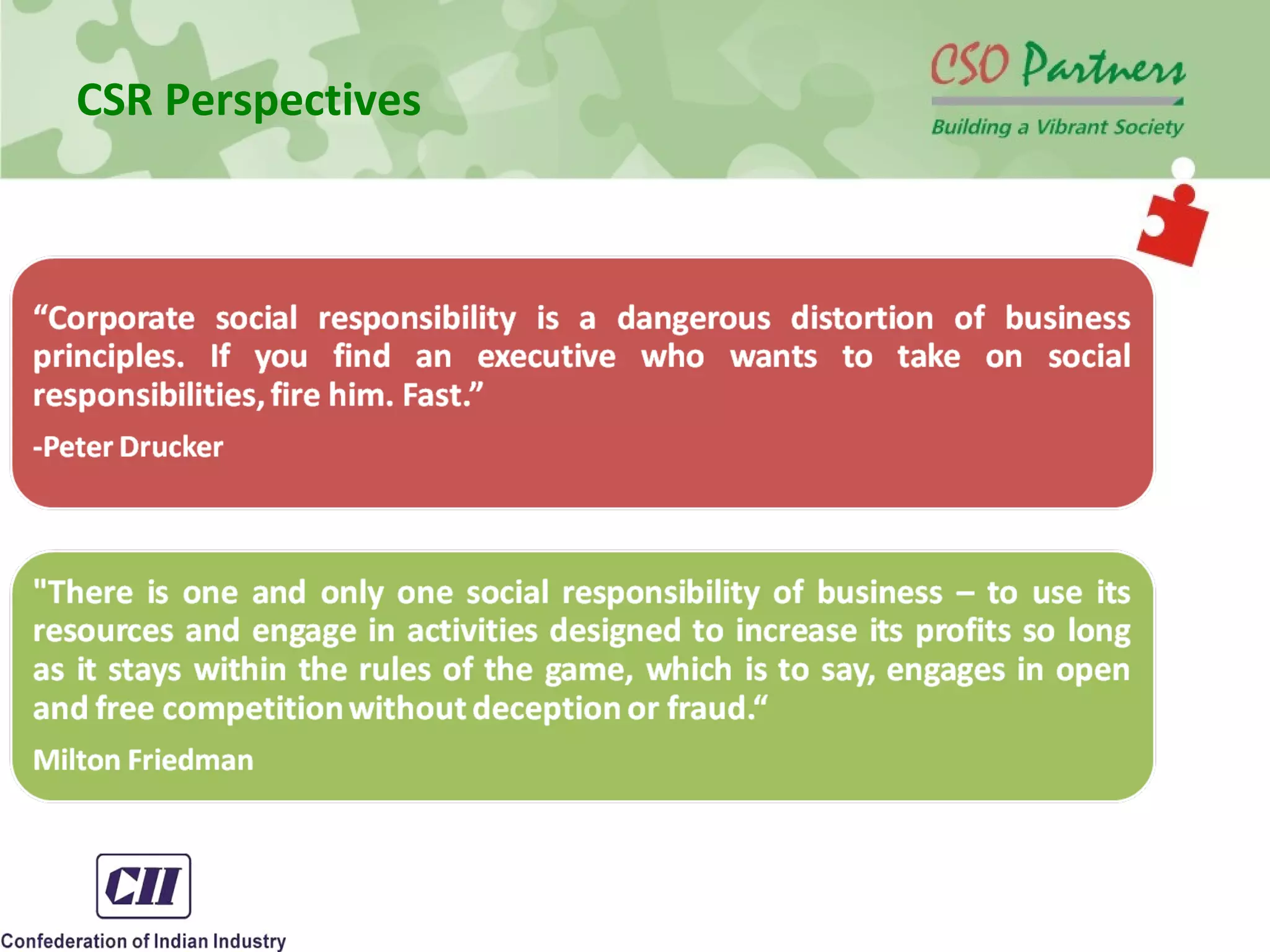 CSR Perspectives
 