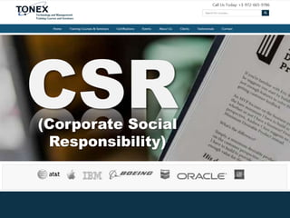 CSR(Corporate Social
Responsibility)
 