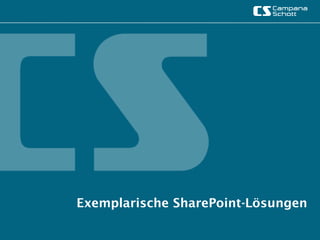 Exemplarische SharePoint-Lösungen
 