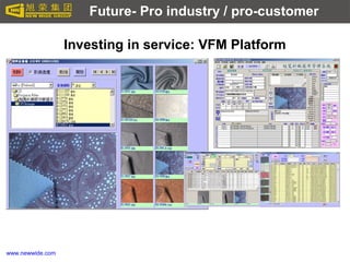 www.newwide.com
Investing in service: VFM Platform
Future- Pro industry / pro-customer
 