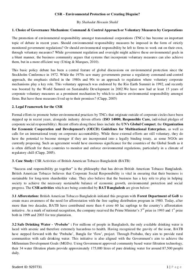 essay on protection of environment-a social responsibility essay on protection of environment-a social responsibility
