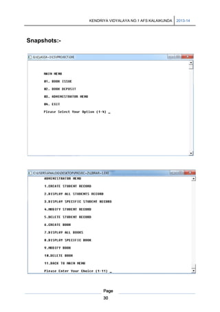 KENDRIYA VIDYALAYA NO.1 AFS KALAIKUNDA

Snapshots:-

Page
30

2013-14

 