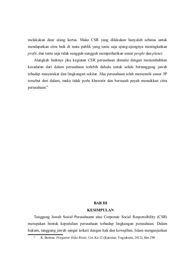 Csr Etika Bisnis