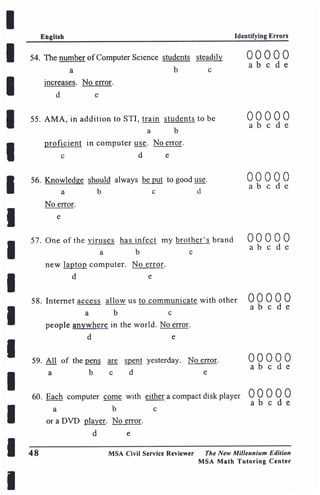 Cs Examination Module Civil Service (CS) Examination Reviewer | PDF