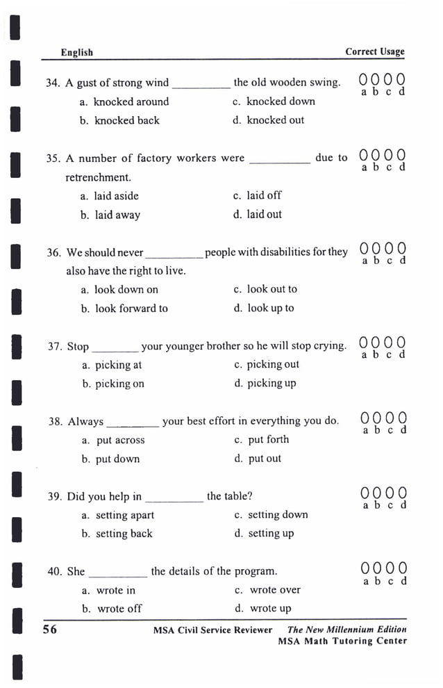 Civil Service (CS) Examination Reviewer