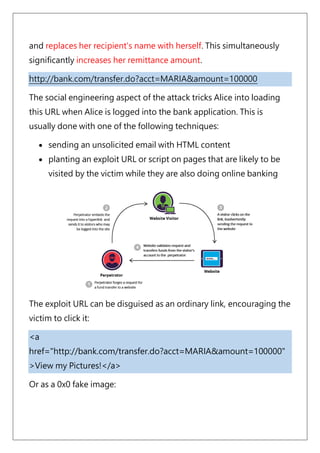 Cross-site request forgery (also known as CSRF) is a web vulnerability ...