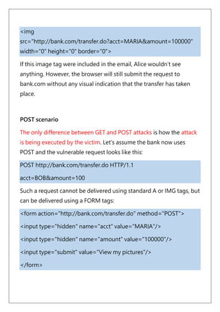 Cross-site request forgery (also known as CSRF) is a web vulnerability ...
