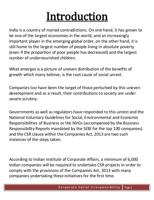 corporate irresponsibility and corporate social responsibility Corporate social responsibility has become something of a buzz word in business so what does it mean for a company to be socially responsible in its day-to-day. corporate irresponsibility and corporate social responsibility Corporate social responsibility has become something of a buzz word in business so what does it mean for a company to be socially responsible in its day-to-day.