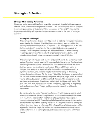 Forever Forward: Improving Forever 21's CSR Program | PDF