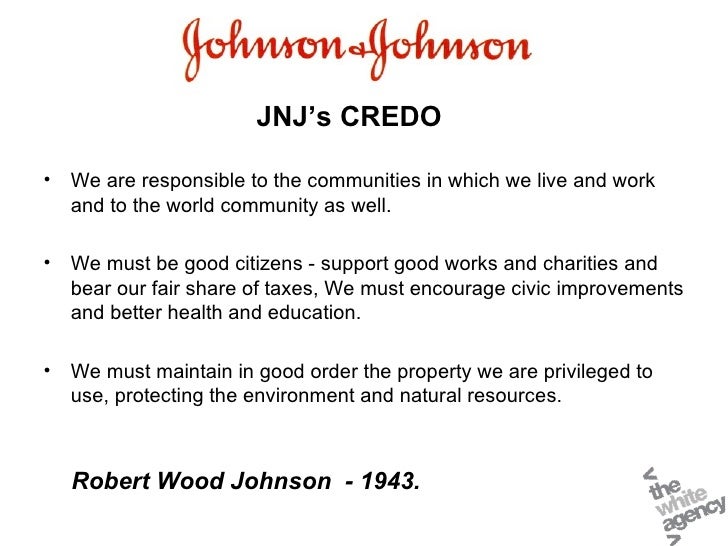 Johnson and Johnson's Social Responsibility translated to Digital Wor…
