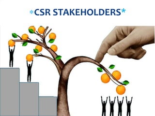 CSR STAKEHOLDERS*
 