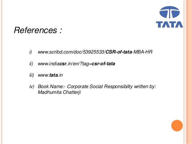 Mba Csr Of Tata csr of tata Mba Csr Of Tata csr of tata
