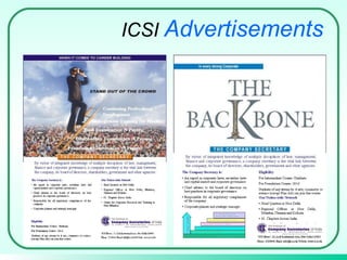 ICSI  Advertisements 