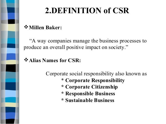 corporate social responsibility definition