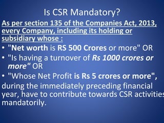 CORPORATE SOCIAL RESPONSIBILITY | PPTX