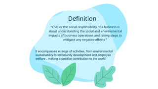 Understanding Cusr CSR peresntation final slides for understanding | PPTX