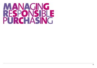 MANAGING
RESPONSIBLE
PURCHASING



              58
 