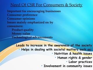 Csr Need C.S.R: CORPORATE SOCIAL RESPONSIBILITY - All that you Need to Know. | PPT