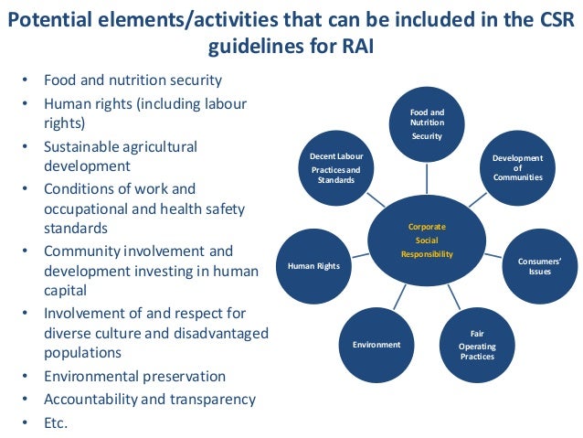 corporate social responsibility in agricultural investment corporate social responsibility