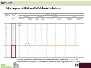 Biodiversity, phylogenetic relationship and antibacterial potential of Bifidobacterium species isolated from raw milk production chain in Abidjan, Côte d'Ivoire