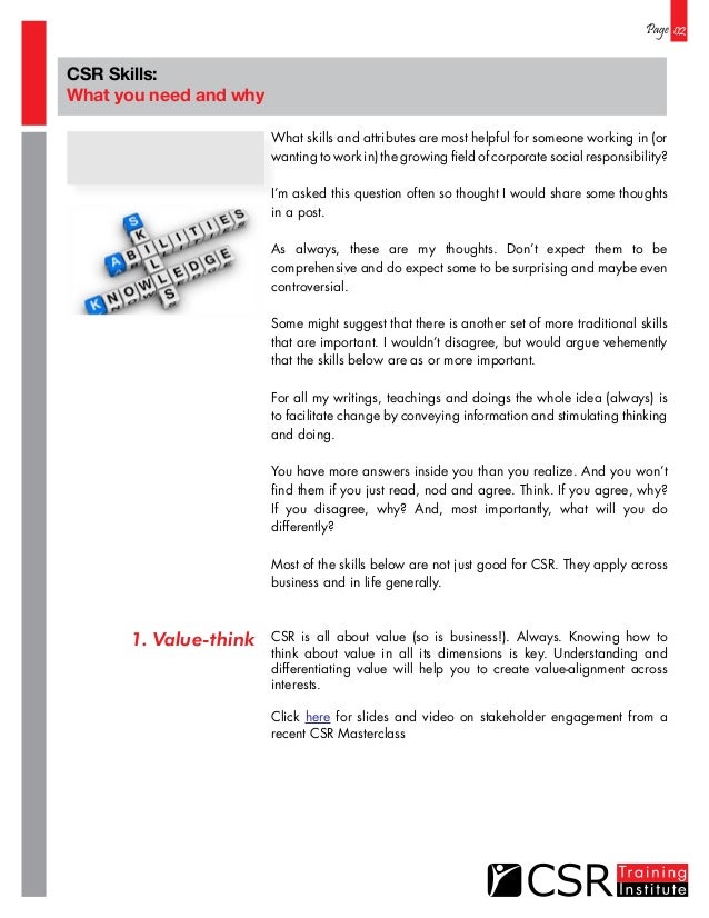 csr skills what you need and why csr skills